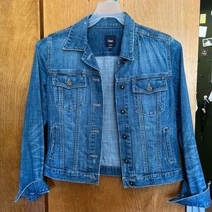 Gap Distressed Denim Jacket
